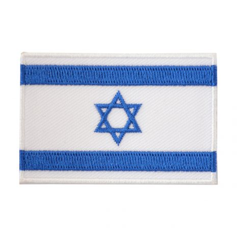 Israel flag badge