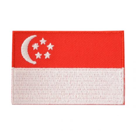 Singapore flag badge