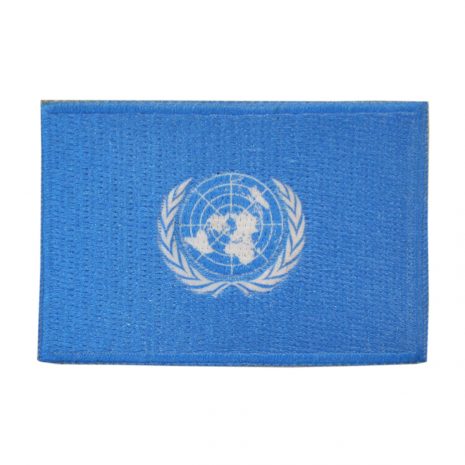 United Nations flag badge